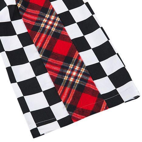 CHECKER FLAG FLARE-PANTS