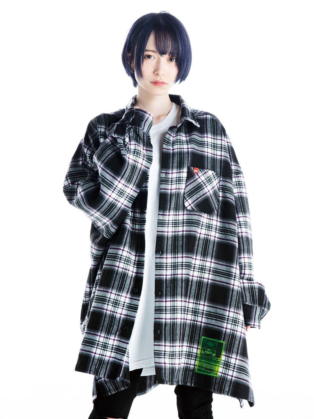 Big  Silhouette plaid  shirt