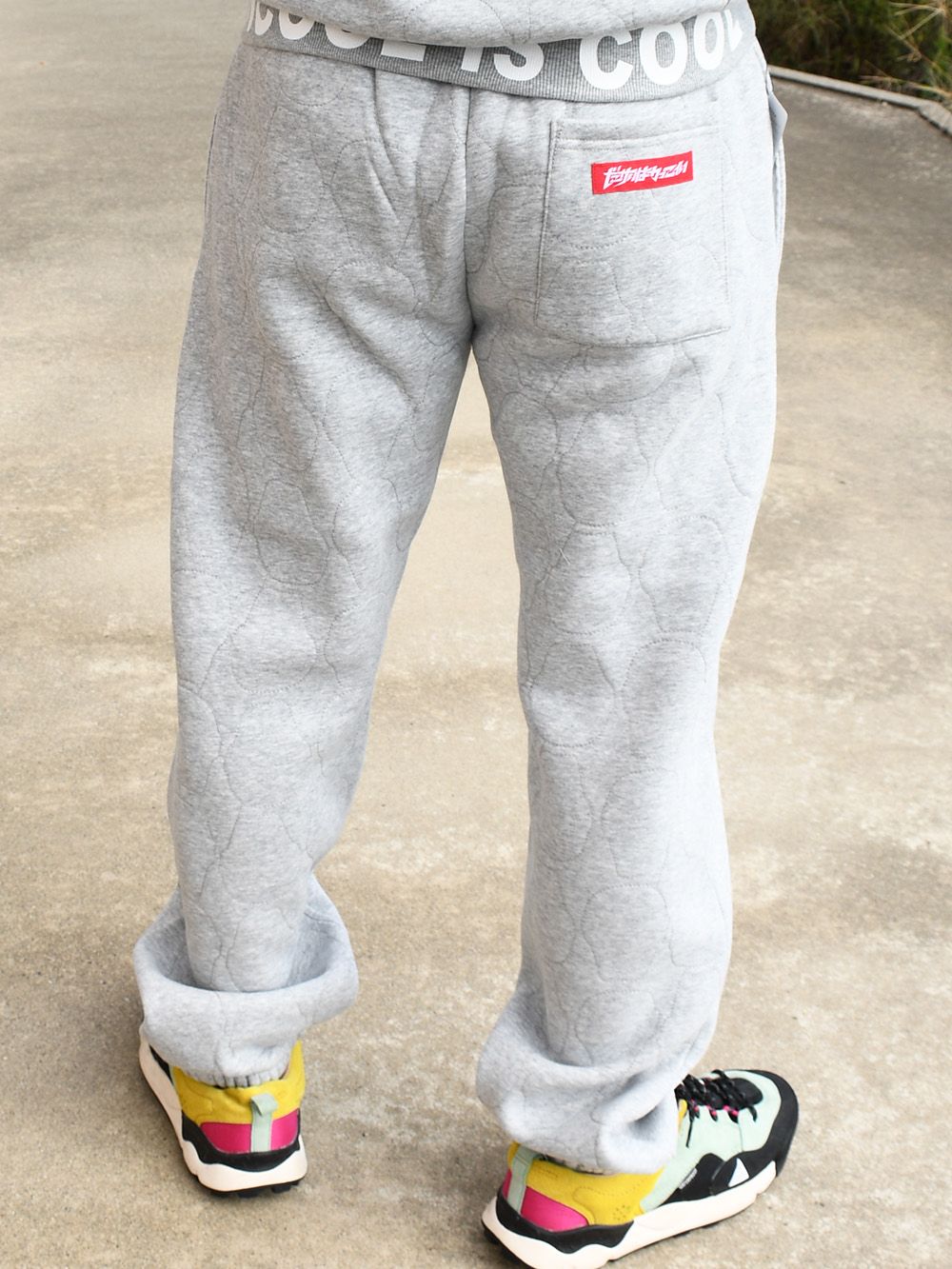 あいつキルティングスウェットパンツ