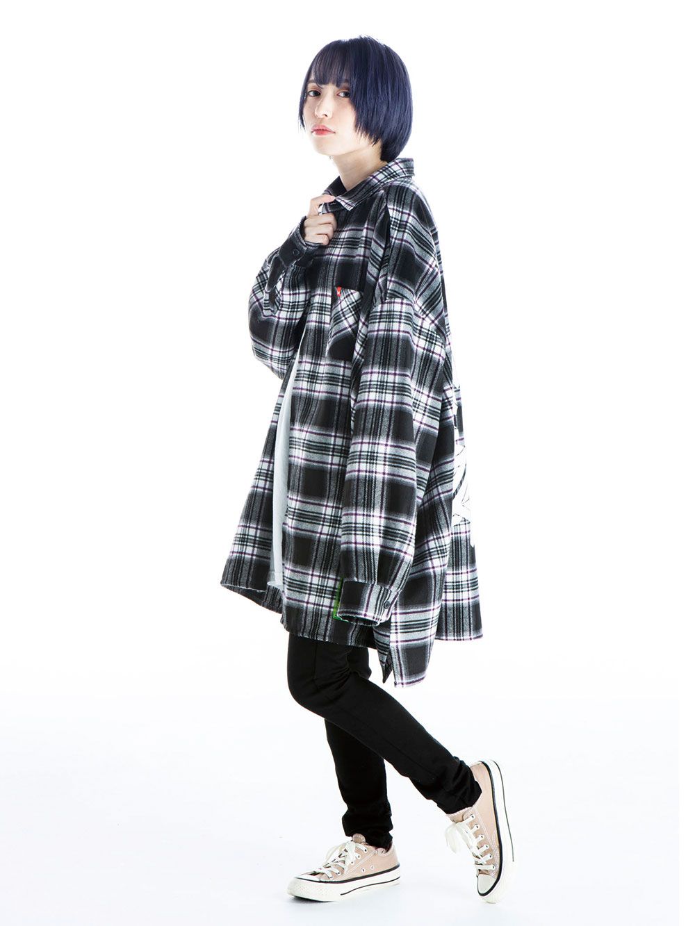 Big  Silhouette plaid  shirt