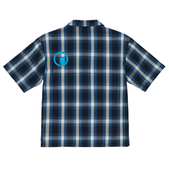 sd colors radial logo s/s check shirts