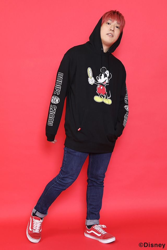 RUDIE'S x BYRD / LOOK SLICK HOOD SWEAT <MICKEY MOUSE>
