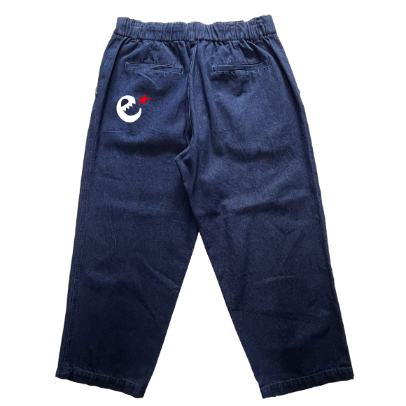 rg pin tuck denim pants