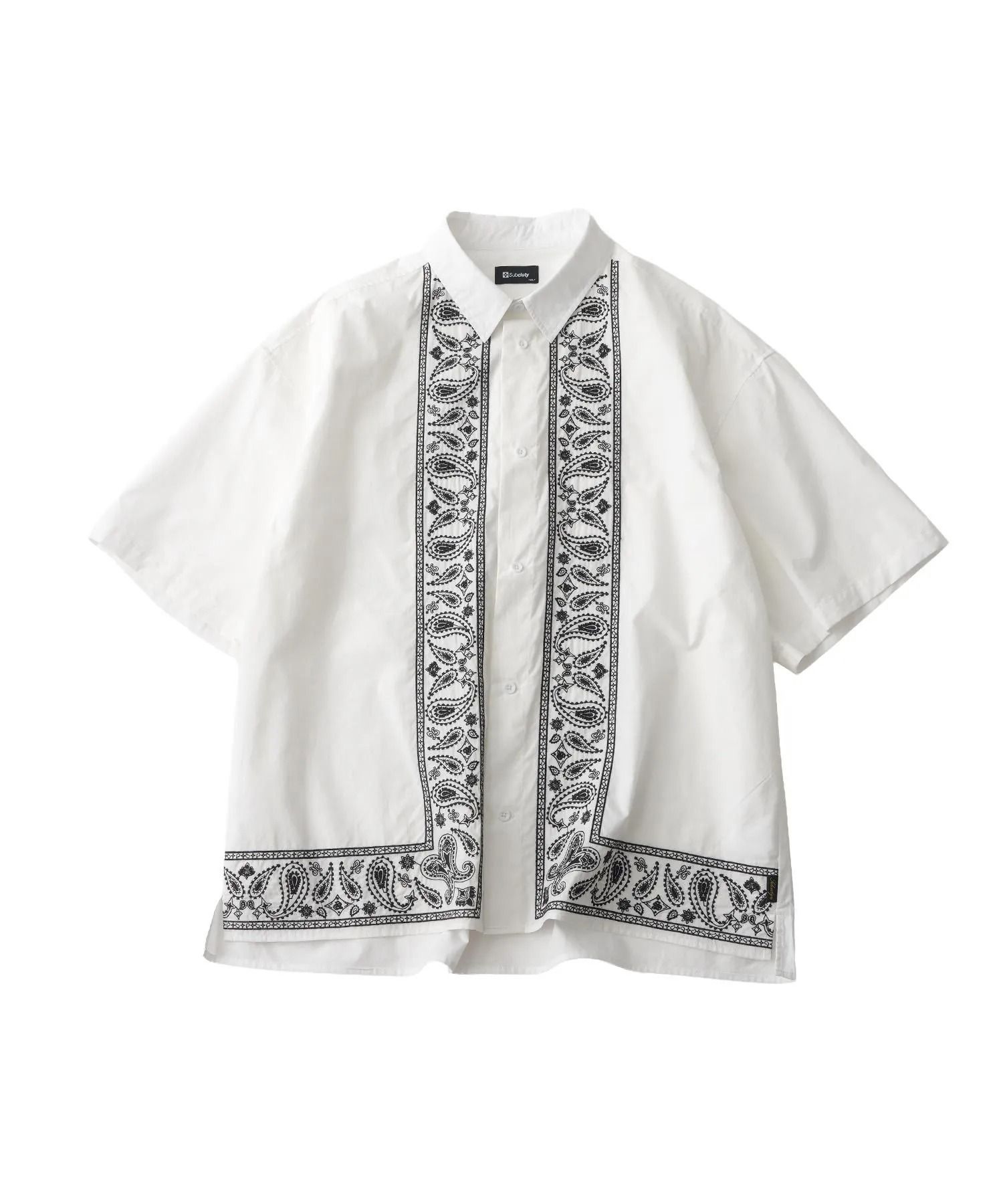 Embroidery bandanna shirt
