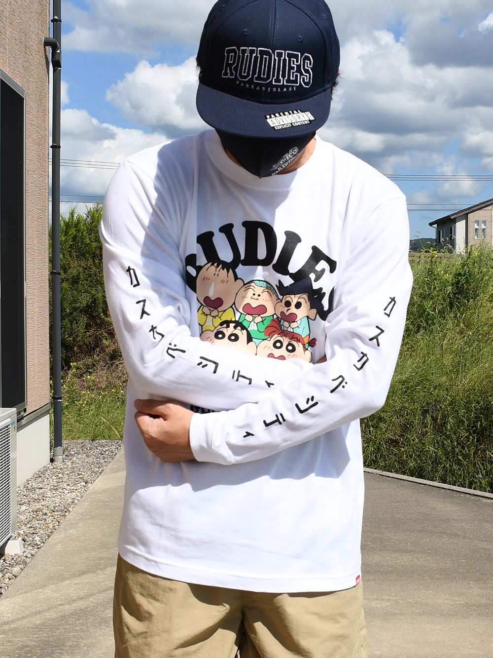 RUDIE'SxCRAYON SHINCHAN KASUKABE BOUEITAI LSTEE
