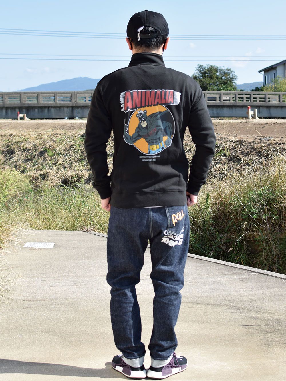 ”SKUNK-MAN” Zip-Up Sweat