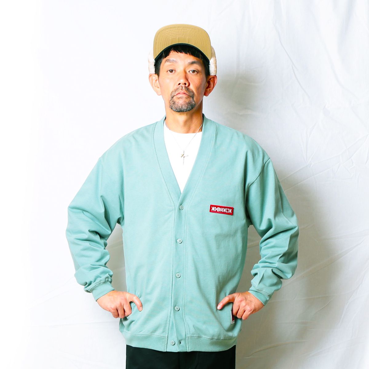 Sweat Cardigan -LOGO