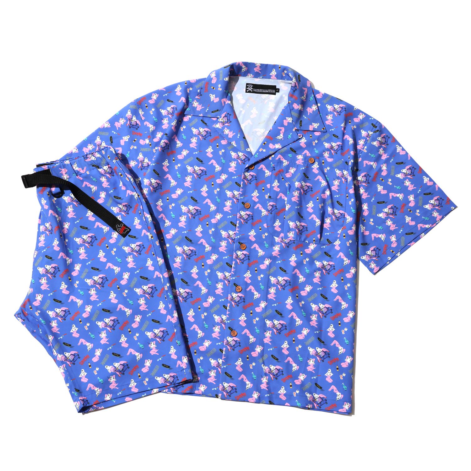SPOOKY GIRL ALOHA-SHIRTS
