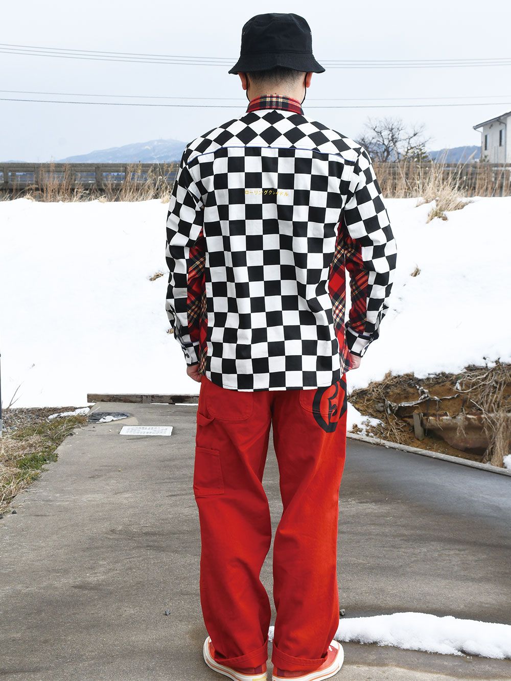 DYED PAINTER-PANTS