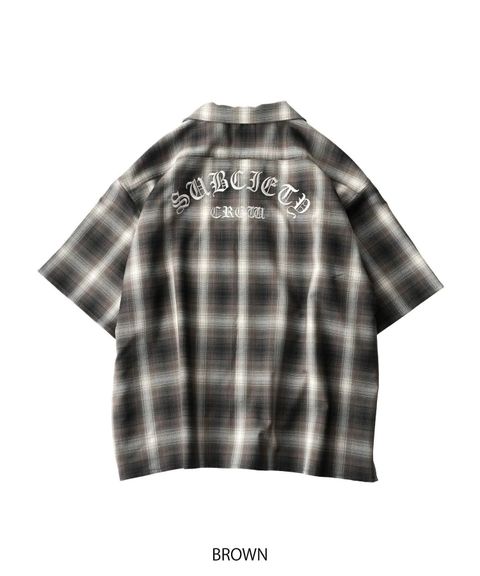 Ombre check shirt