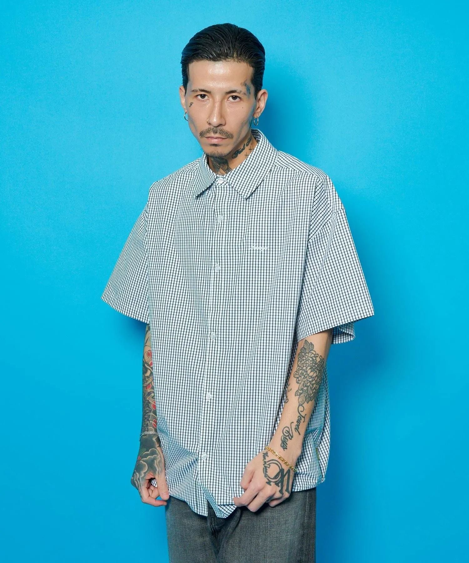 Essential mini check shirt