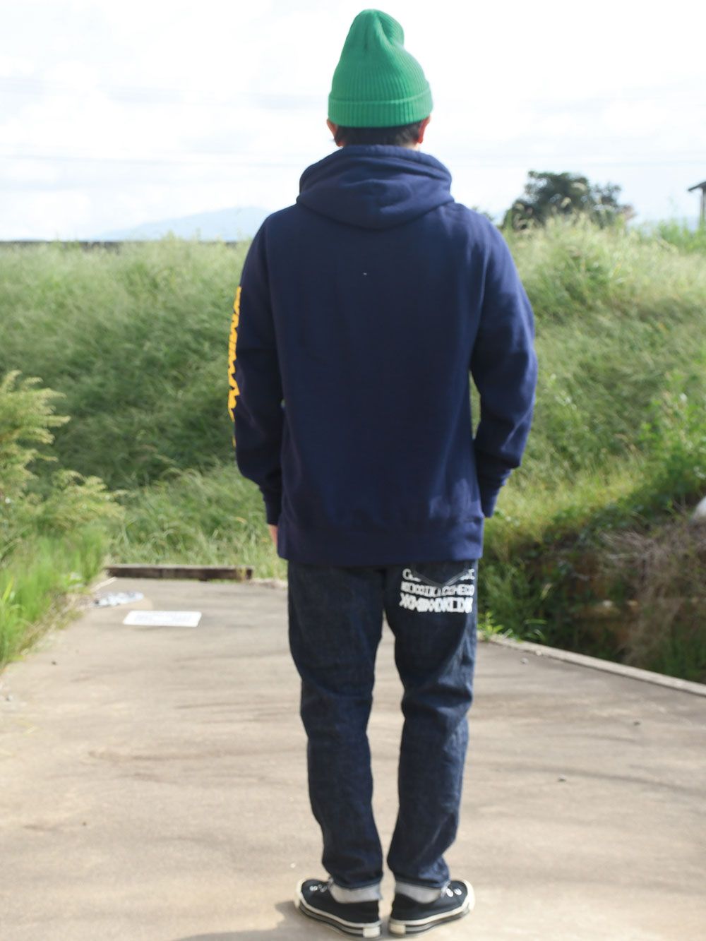 CROSS-NECK HEAVY OZ HOODIE