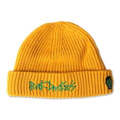 ペンで描いた様なロゴのニットCAP