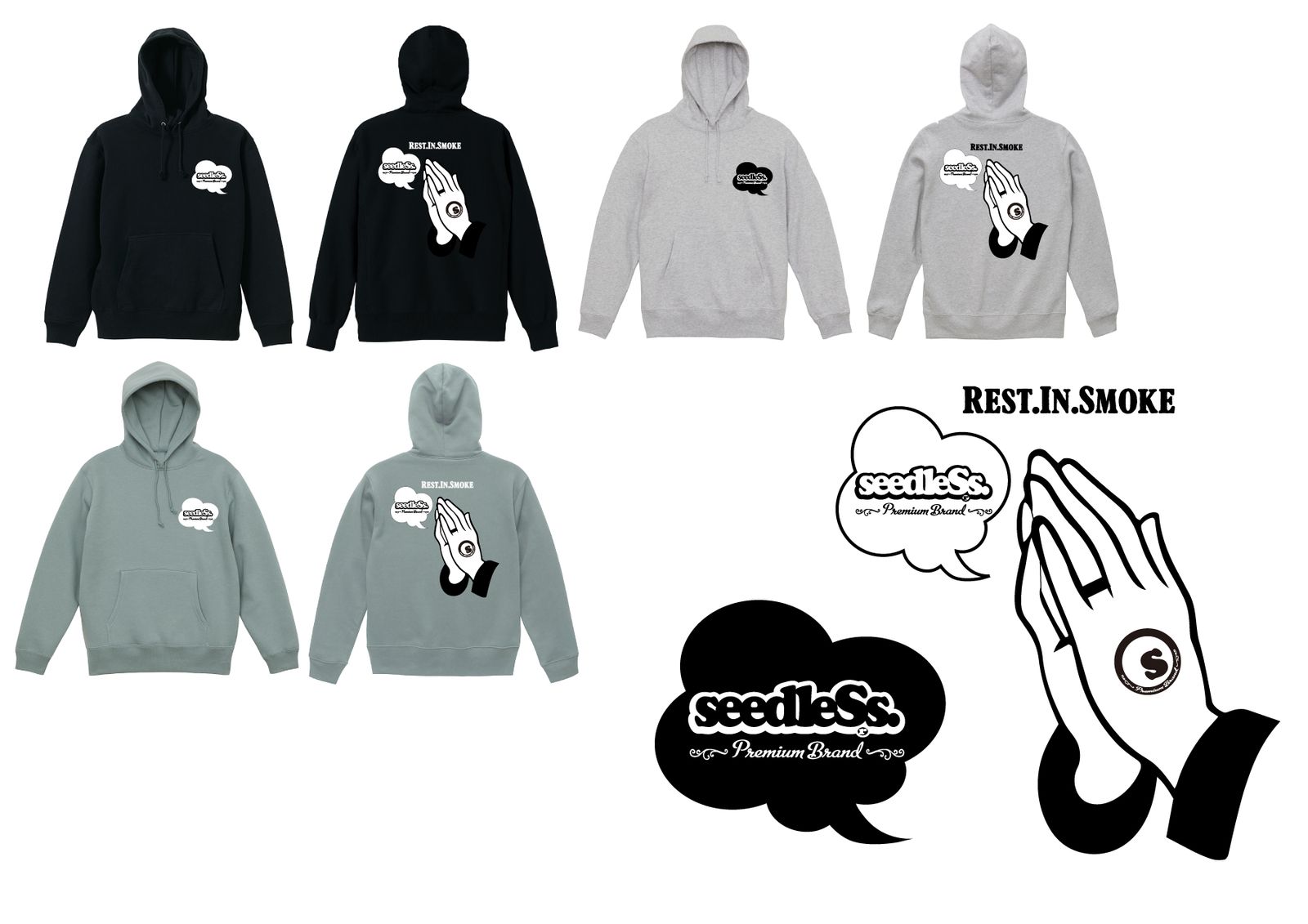 sd RIS Hoody 10oz裏起毛