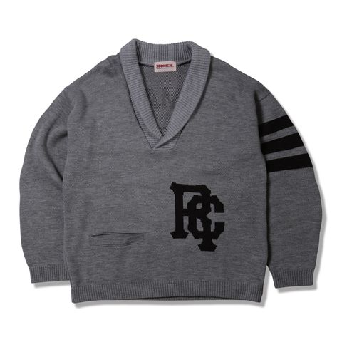 SHAWL COLLAR-KNIT