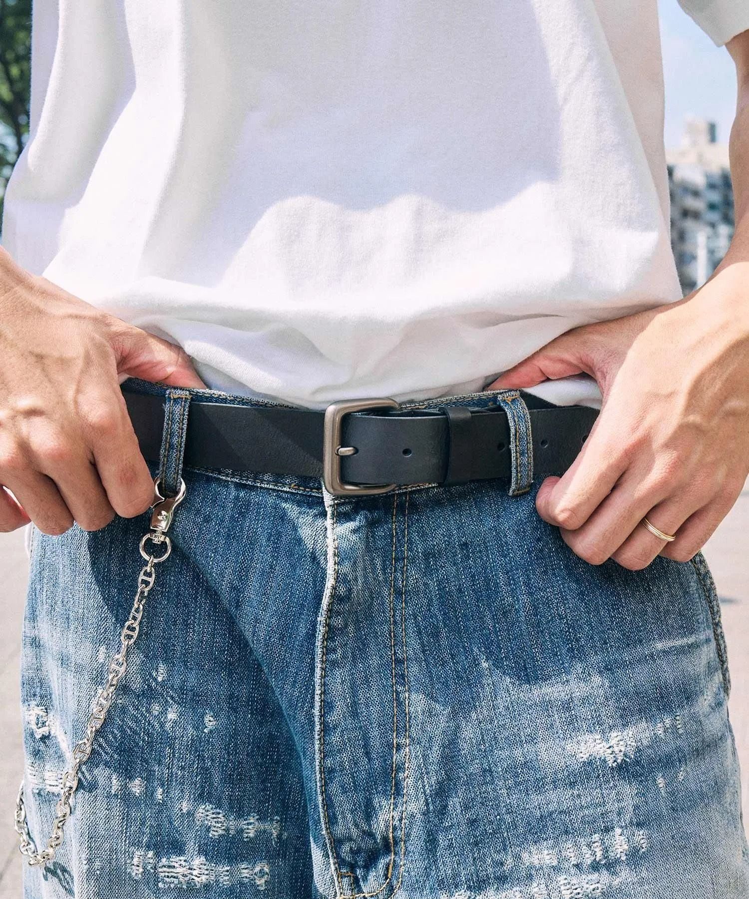 Italian leather belt