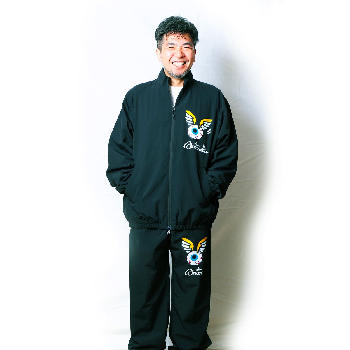 Nylon Track Pants - EYE BALL