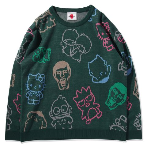 ［PDSxサンリオキャラクターズ］ あいつとサンリオキャラクターズニット