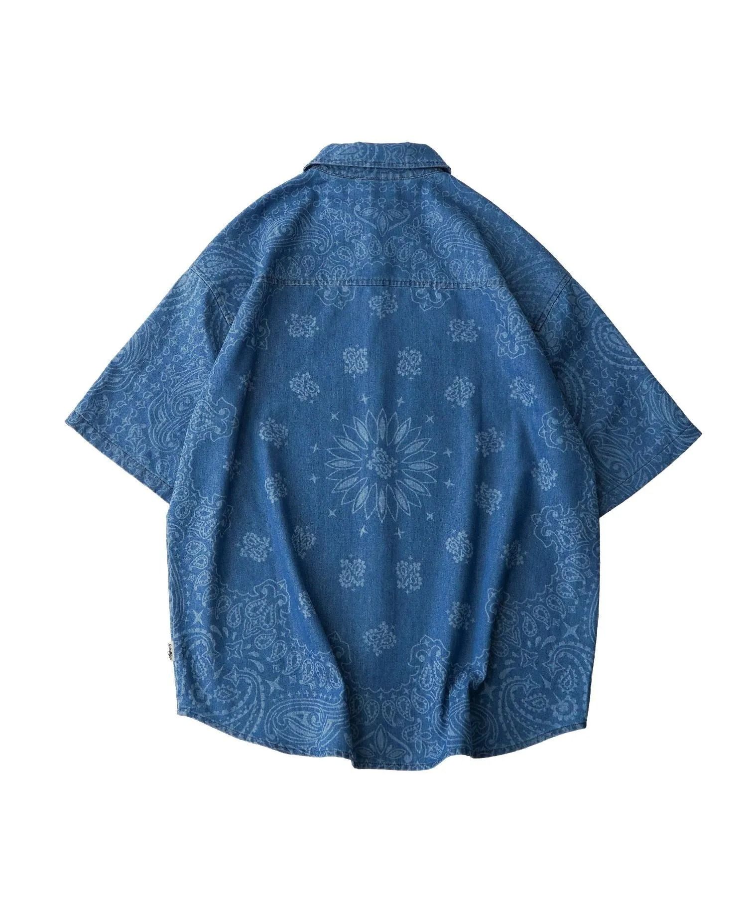 Loose fit denim shirt