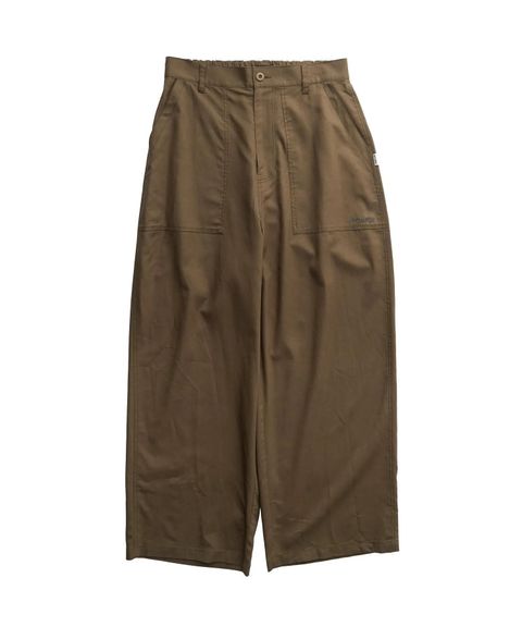 Linen blend baker pants