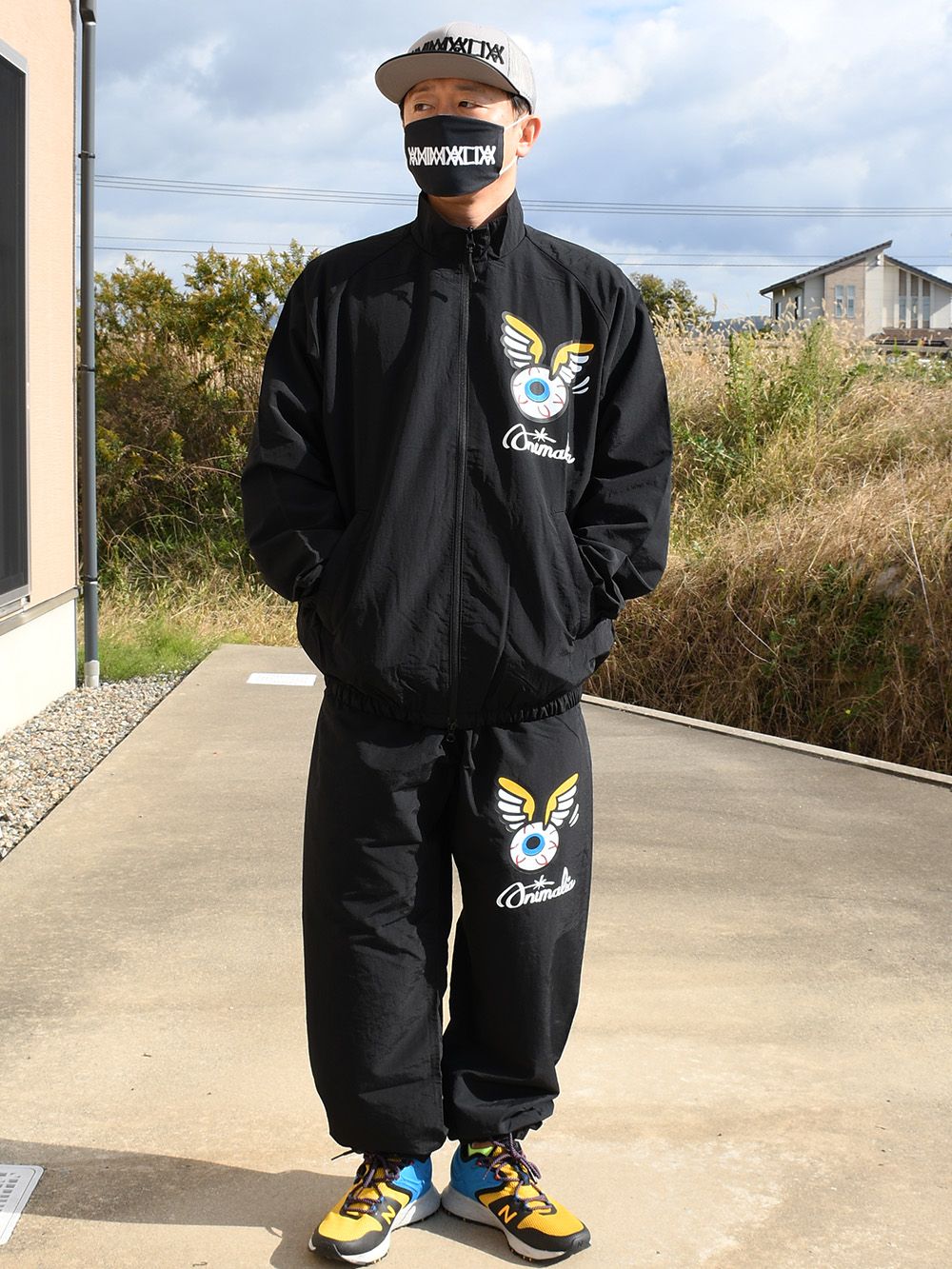 Nylon Track Pants - EYE BALL