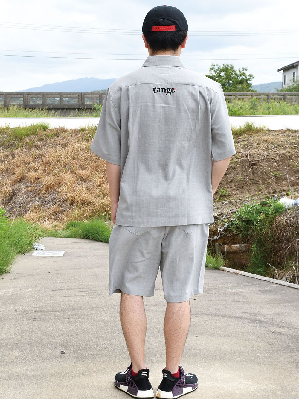 rg poly chambray easy shorts