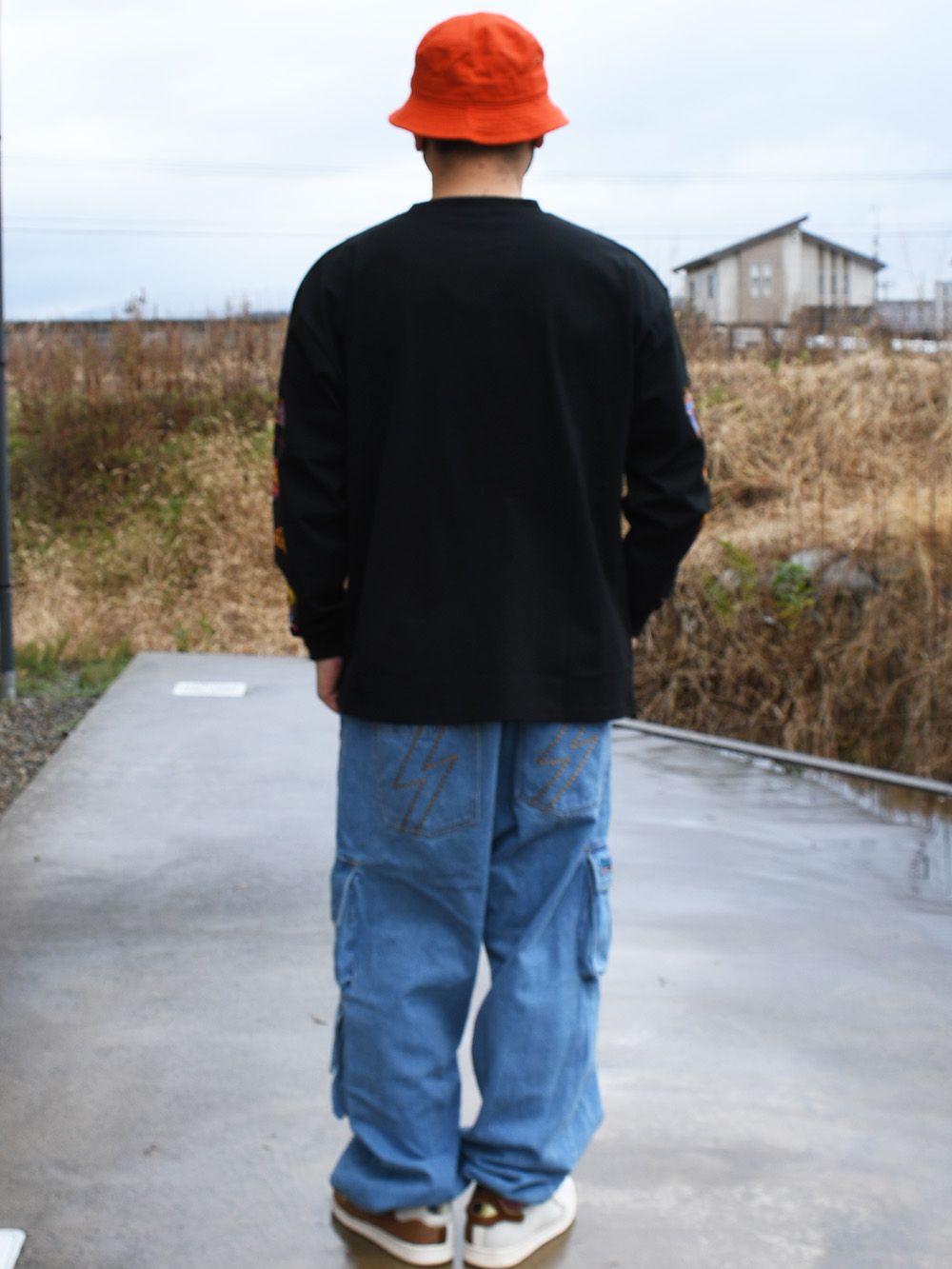 THRASHER Sleeve Logo L/S Tee