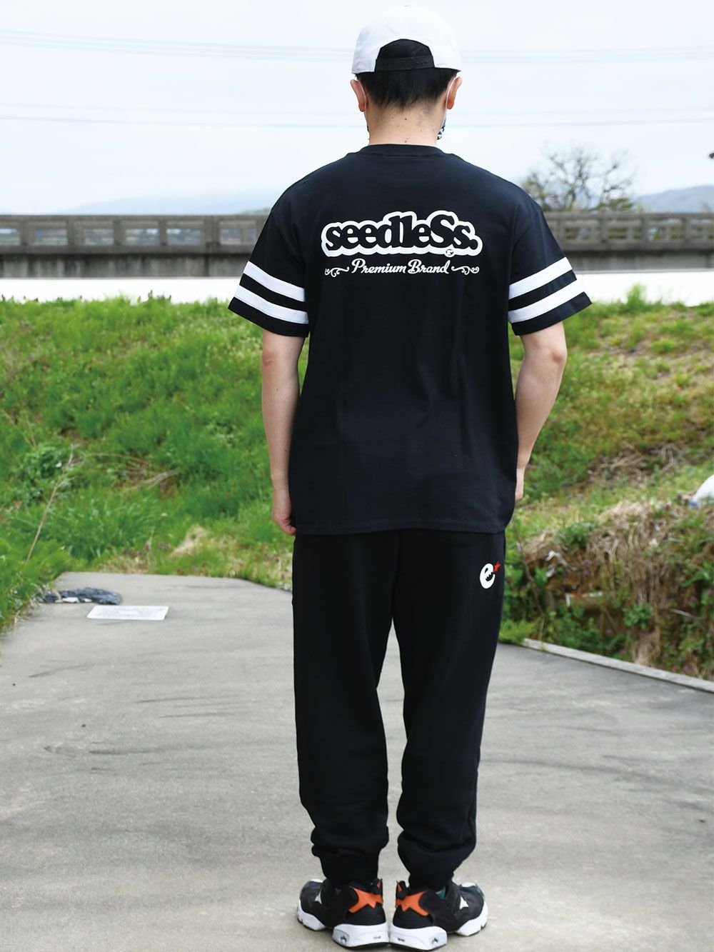 sd slv stripe s/s tee