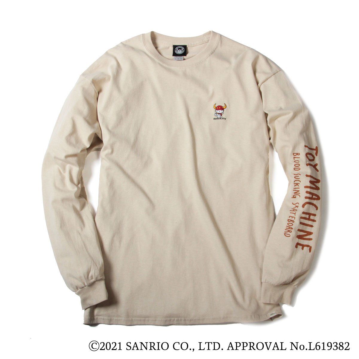 TOYMONSTER KITTY EMBROIDERY LONG SLEEVE-TEE