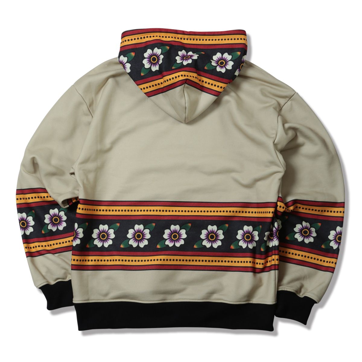 ATTERNED ALL OVER HOODIE : Vintage Flowers