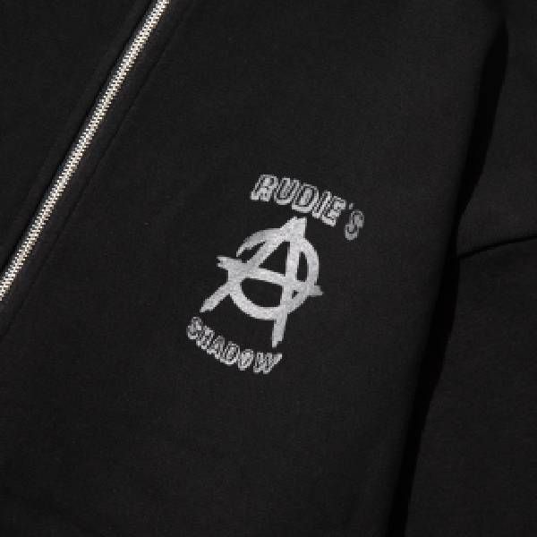 ANARCHISM -STAND COLLAR ZIP SWEAT