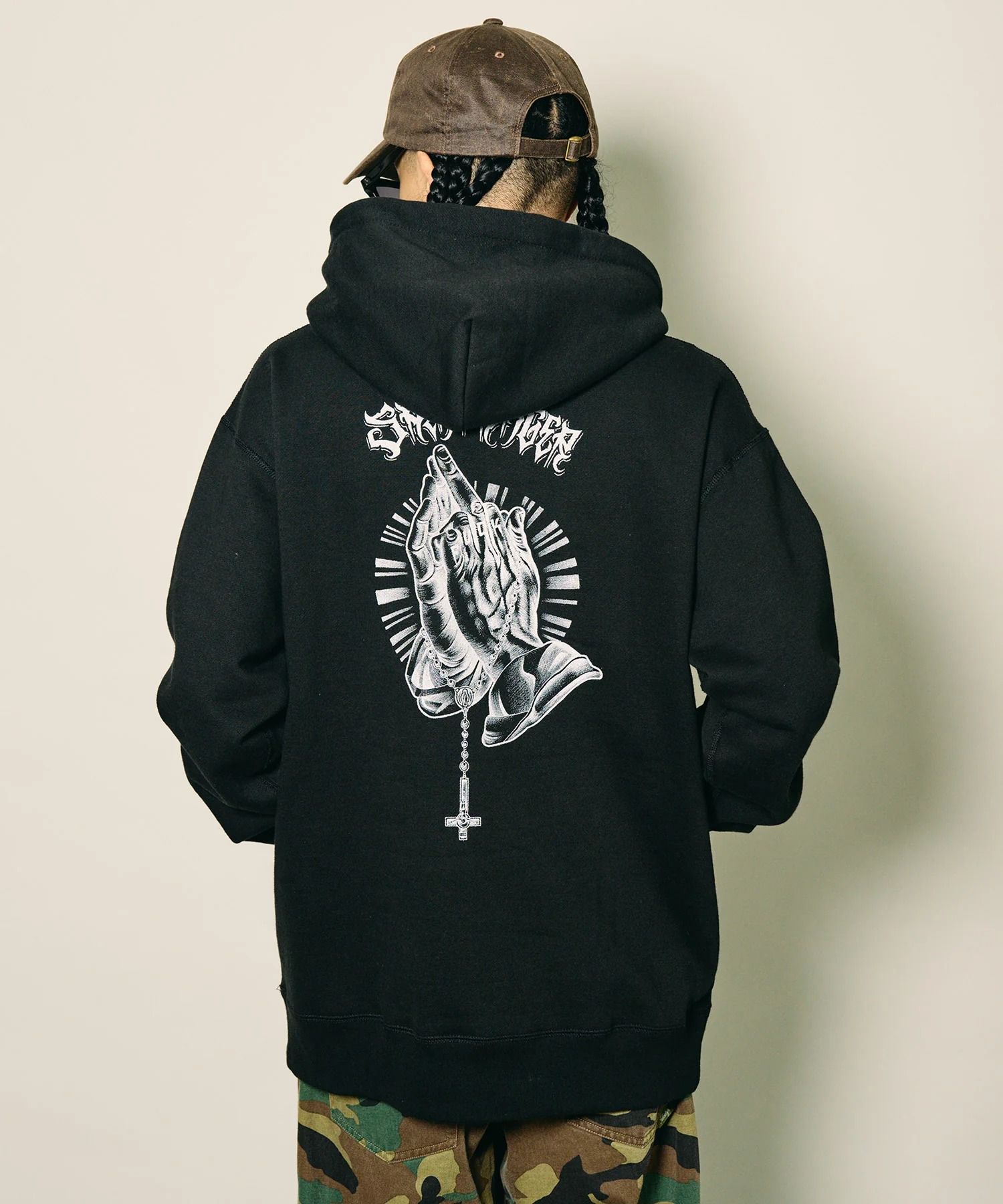 Fuckin' praying hands hoodie