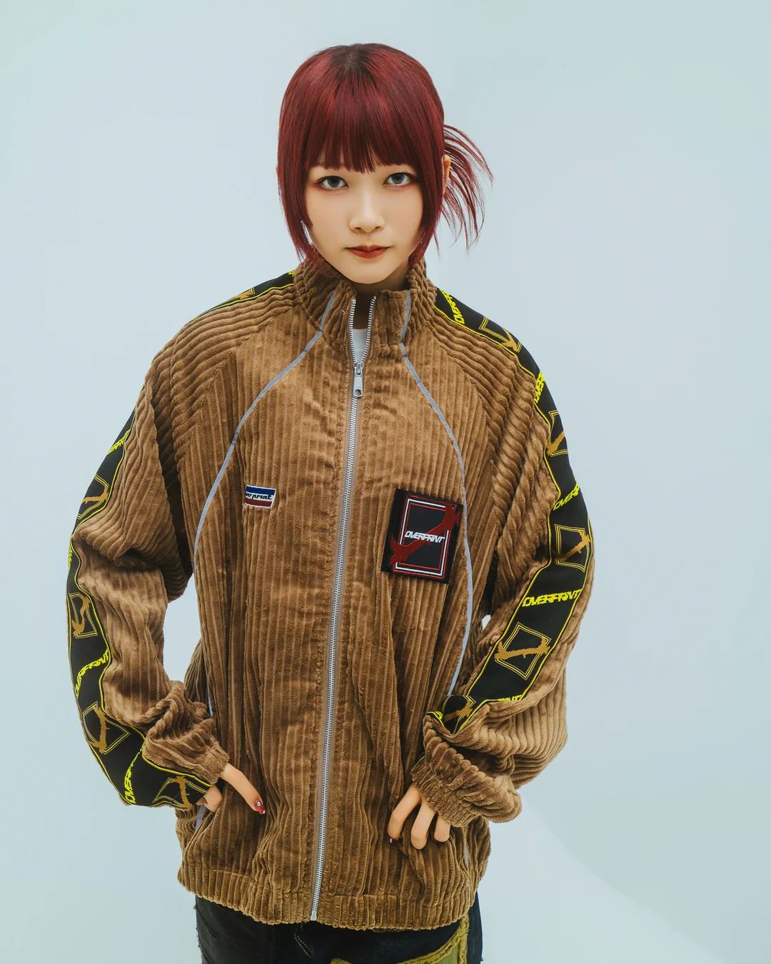 Corduroy jersey jacket