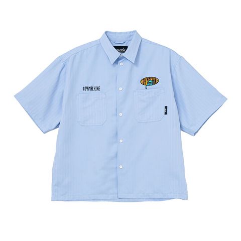 HELLO SECT STRIPE WORK-SHIRTS