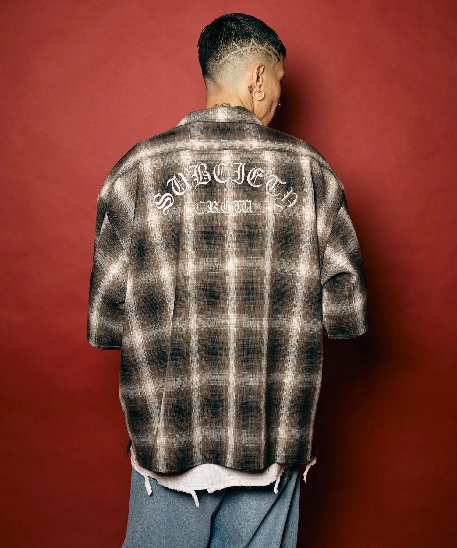 Ombre check shirt