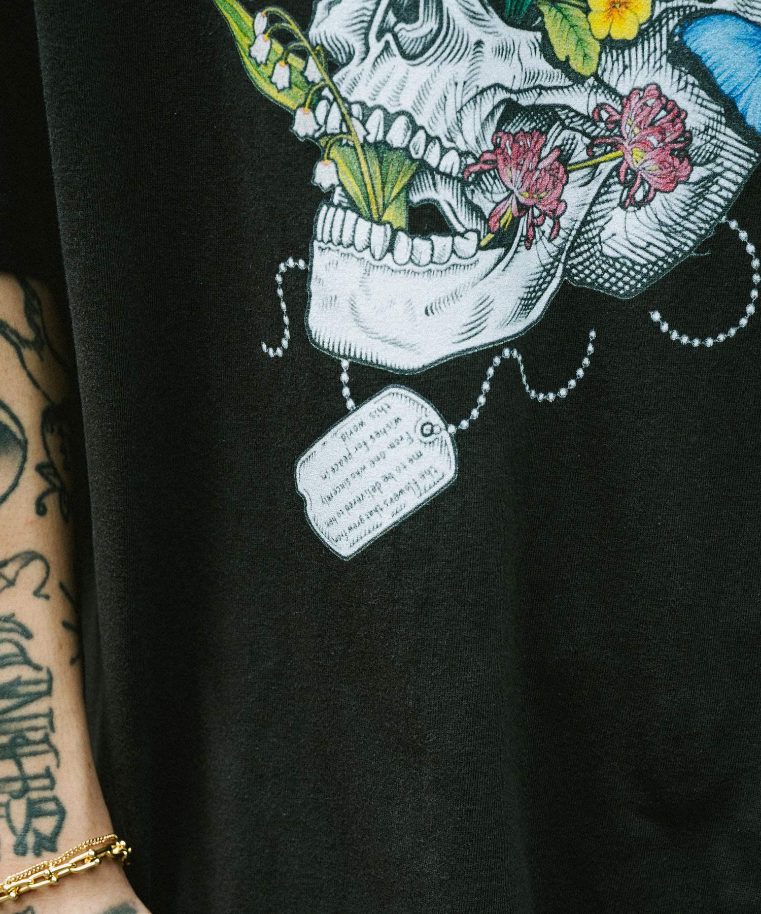 SKULL FLOWER-TEE