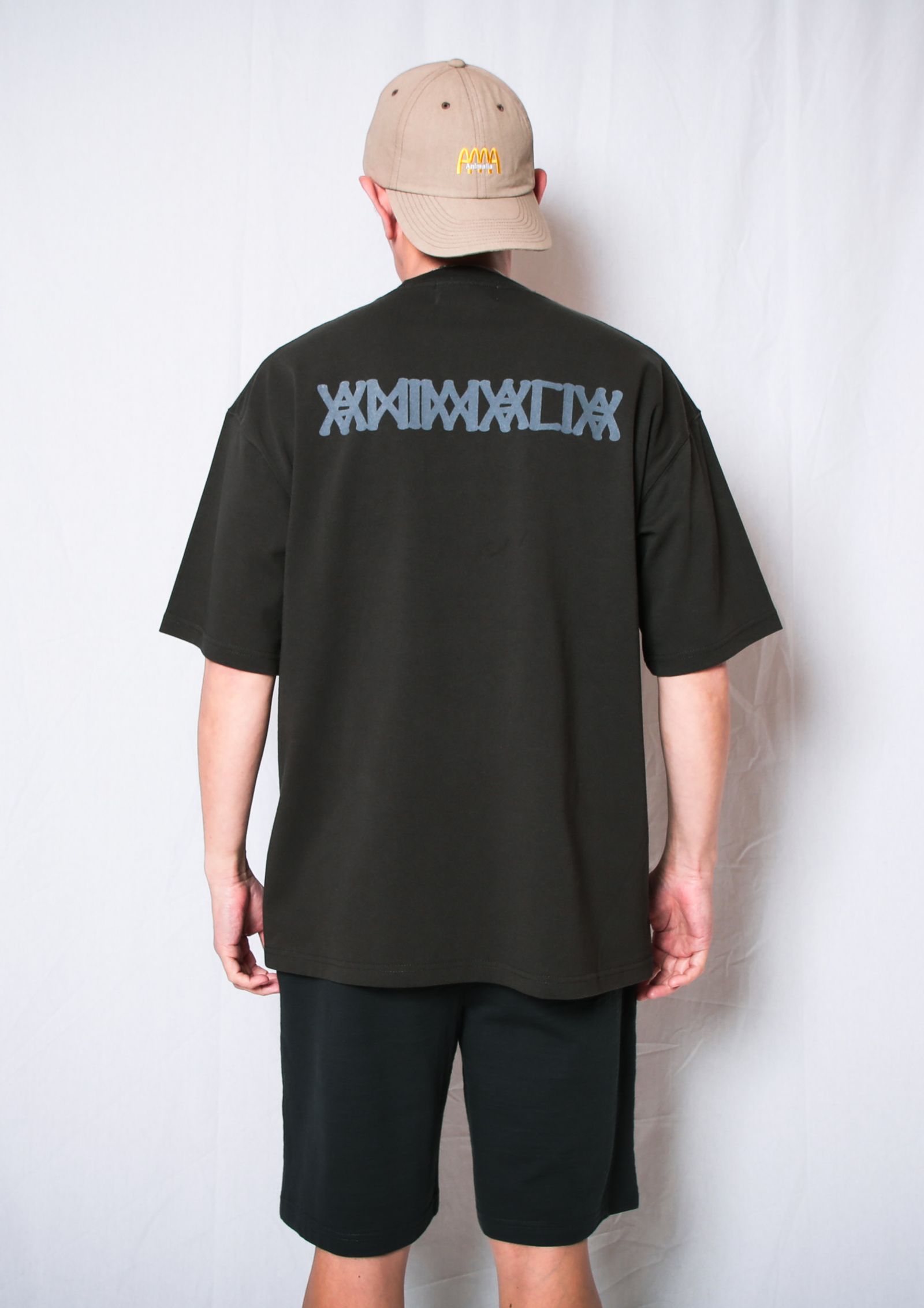 9.1oz Heavy Big Silhouette RAIN CAMO Pocket Tee