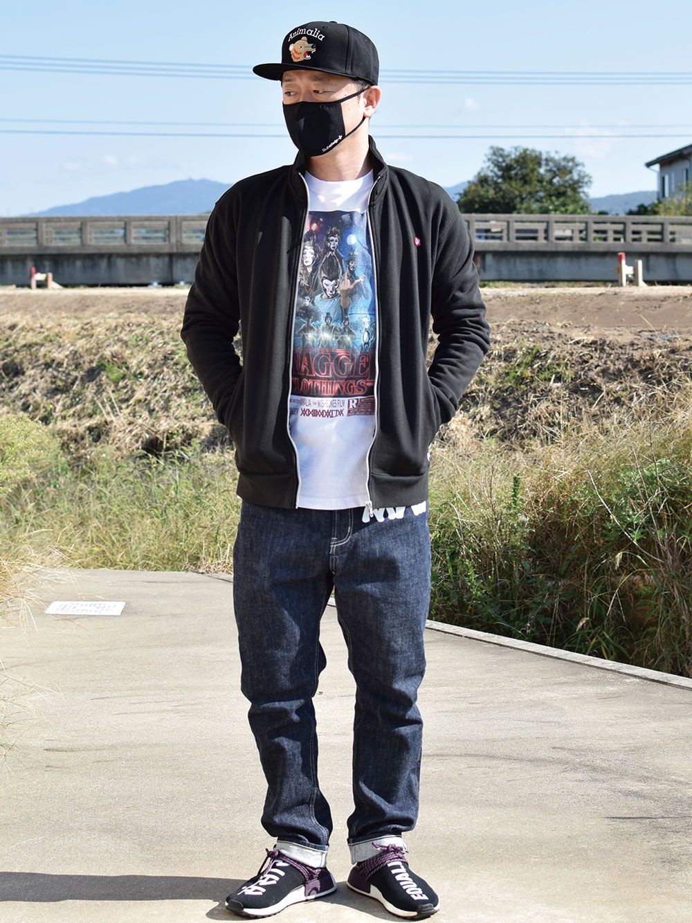 ”SKUNK-MAN” Zip-Up Sweat