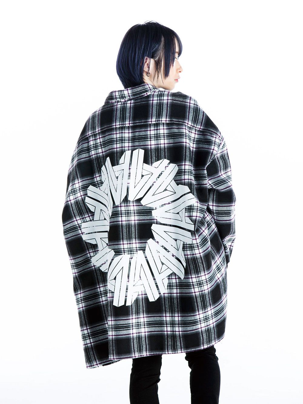 Big  Silhouette plaid  shirt