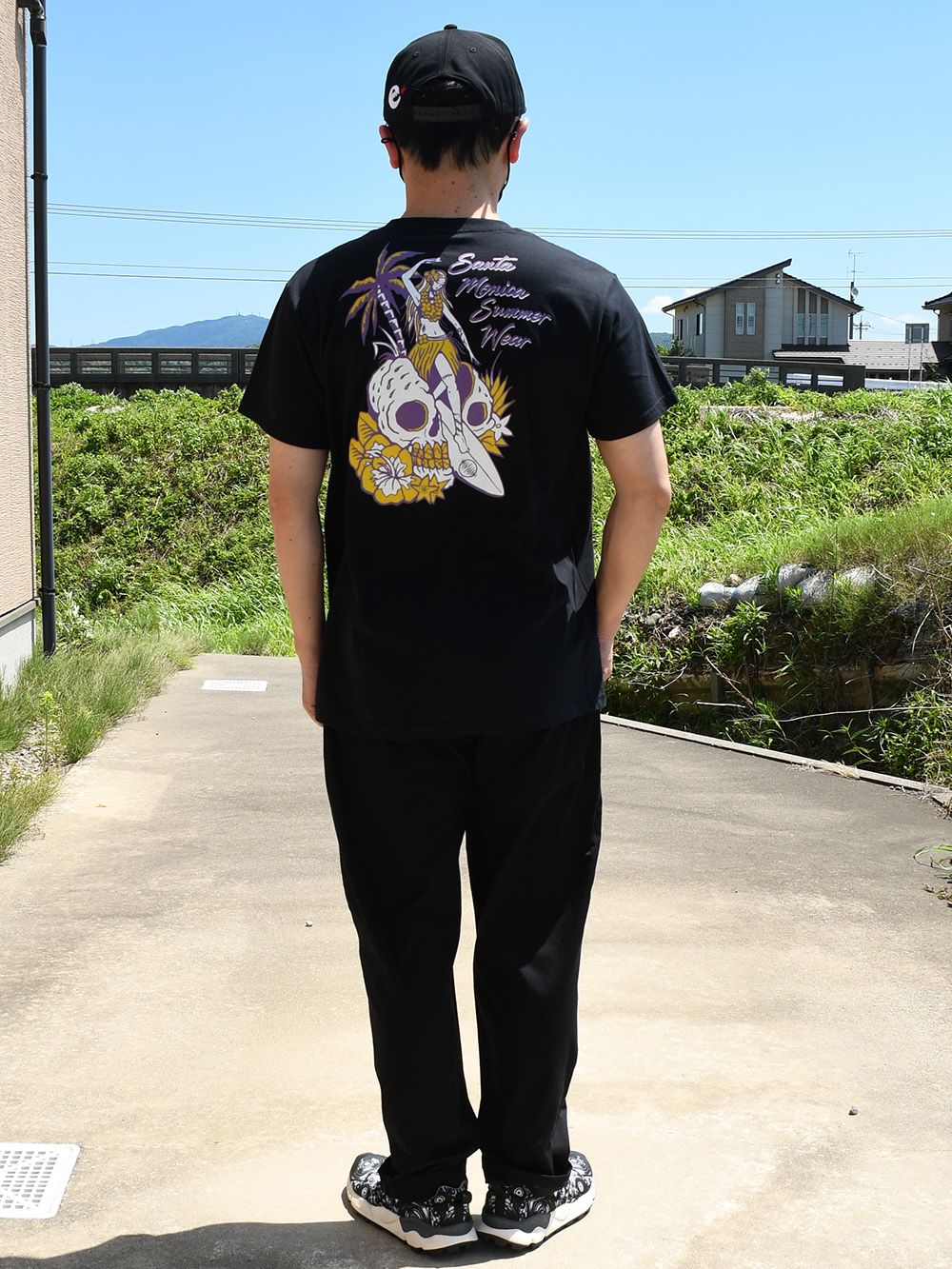 Hula surf on the skull s/s tee