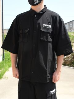 25 THRASHER S/S NYLON SHIRT
