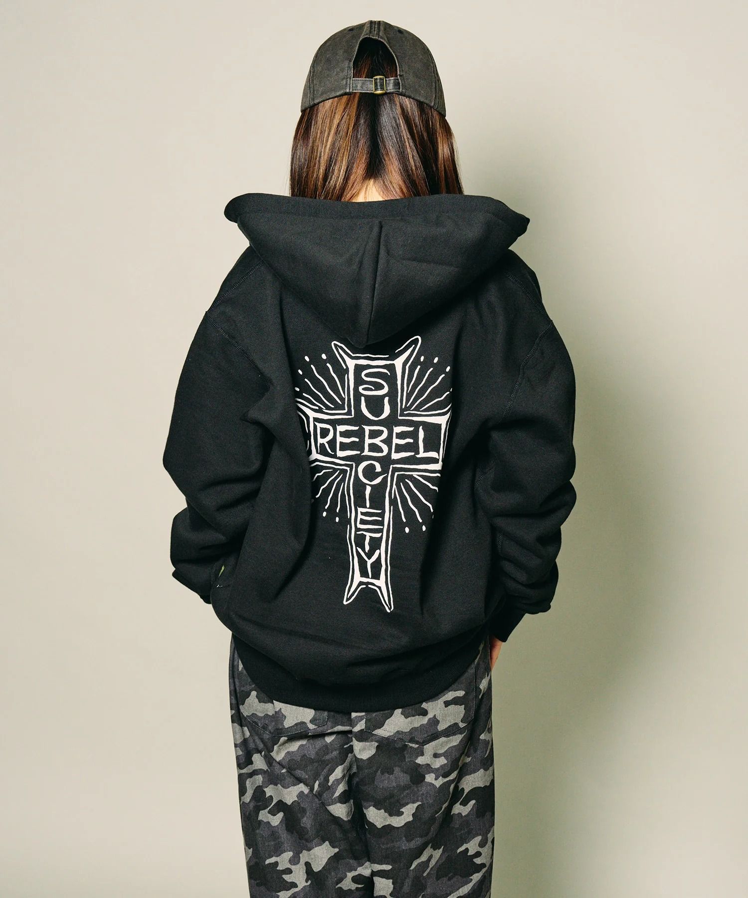 Rebel zip hoodie
