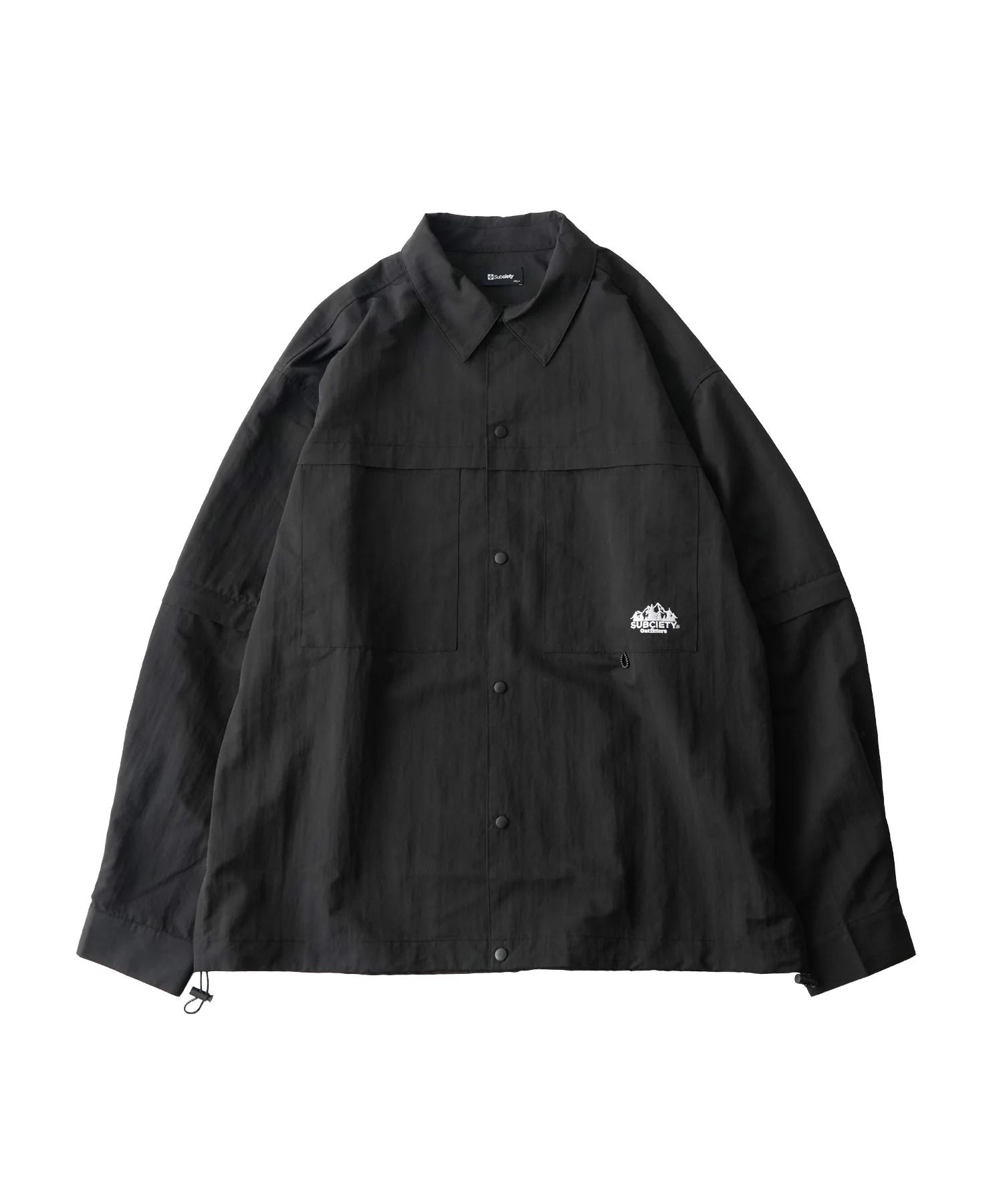 Detachable sleeve ripstop shirt