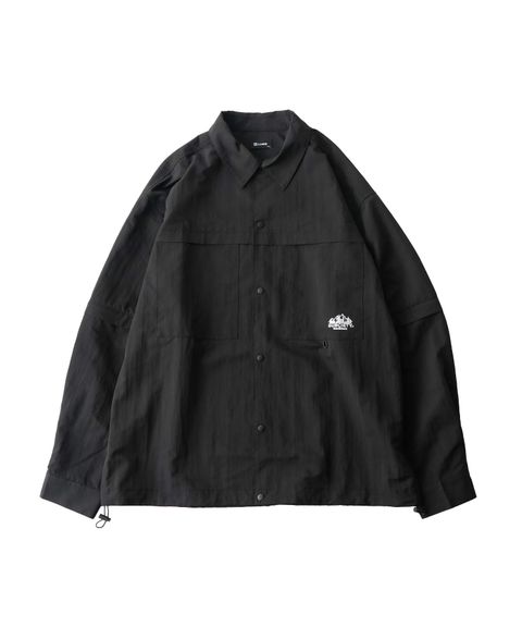 Detachable sleeve ripstop shirt