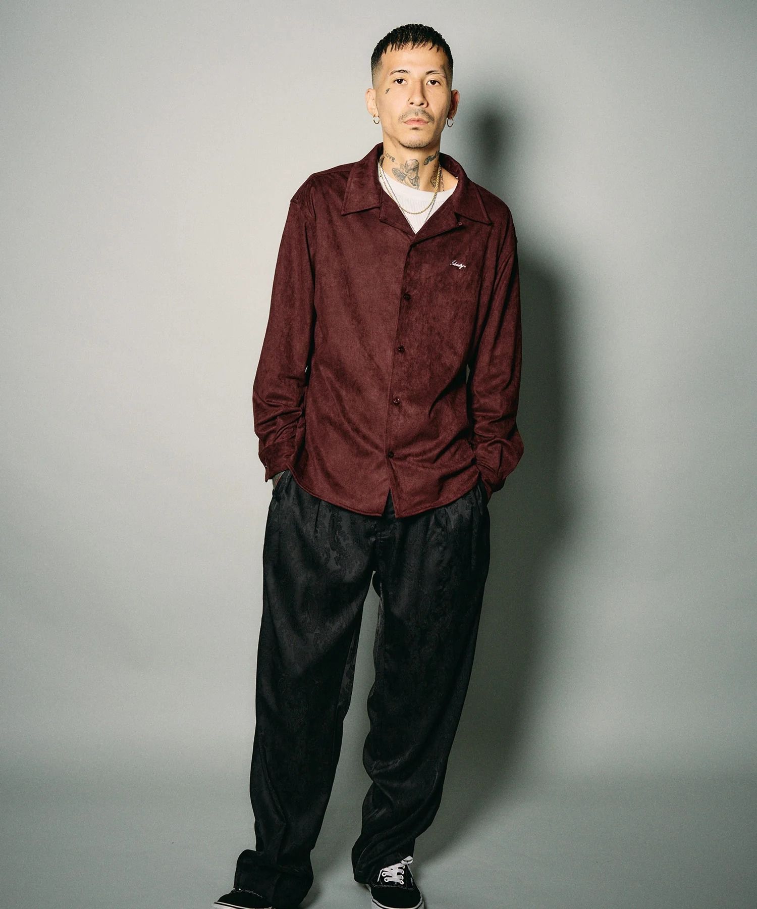Essential faux suede shirt