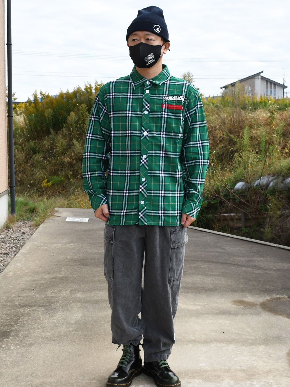 sd combination pocket check shirts