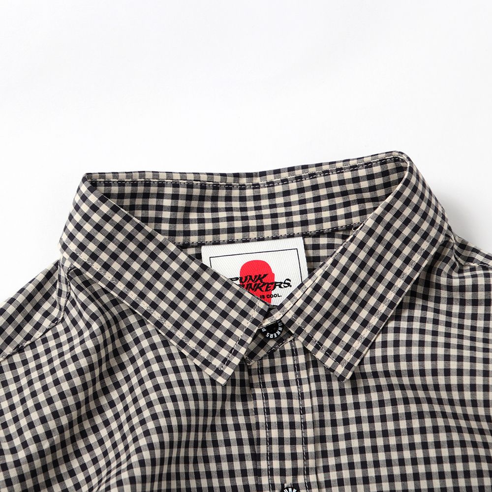 ギンガムチェックイズシャツ