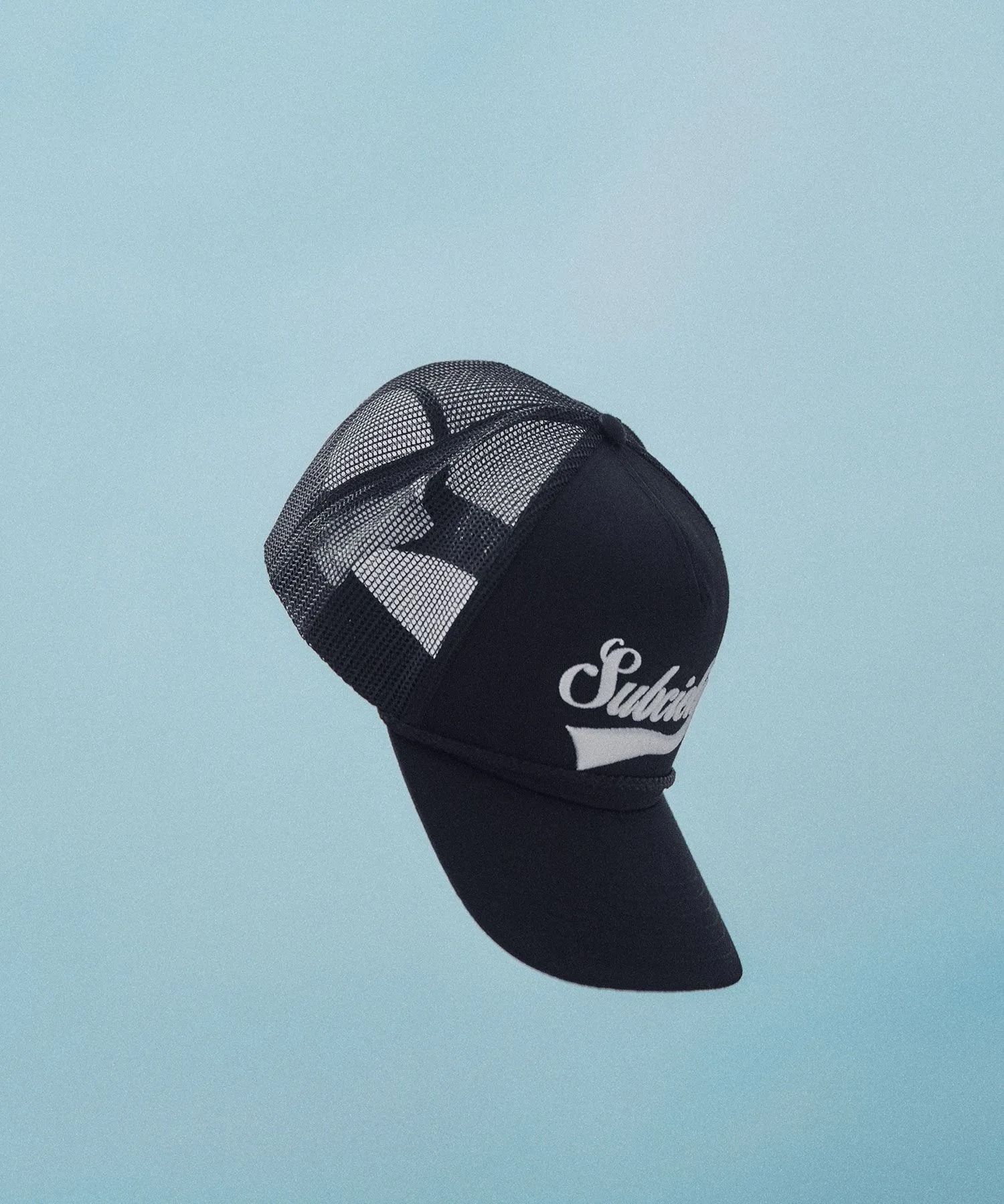 Embroidery mesh cap