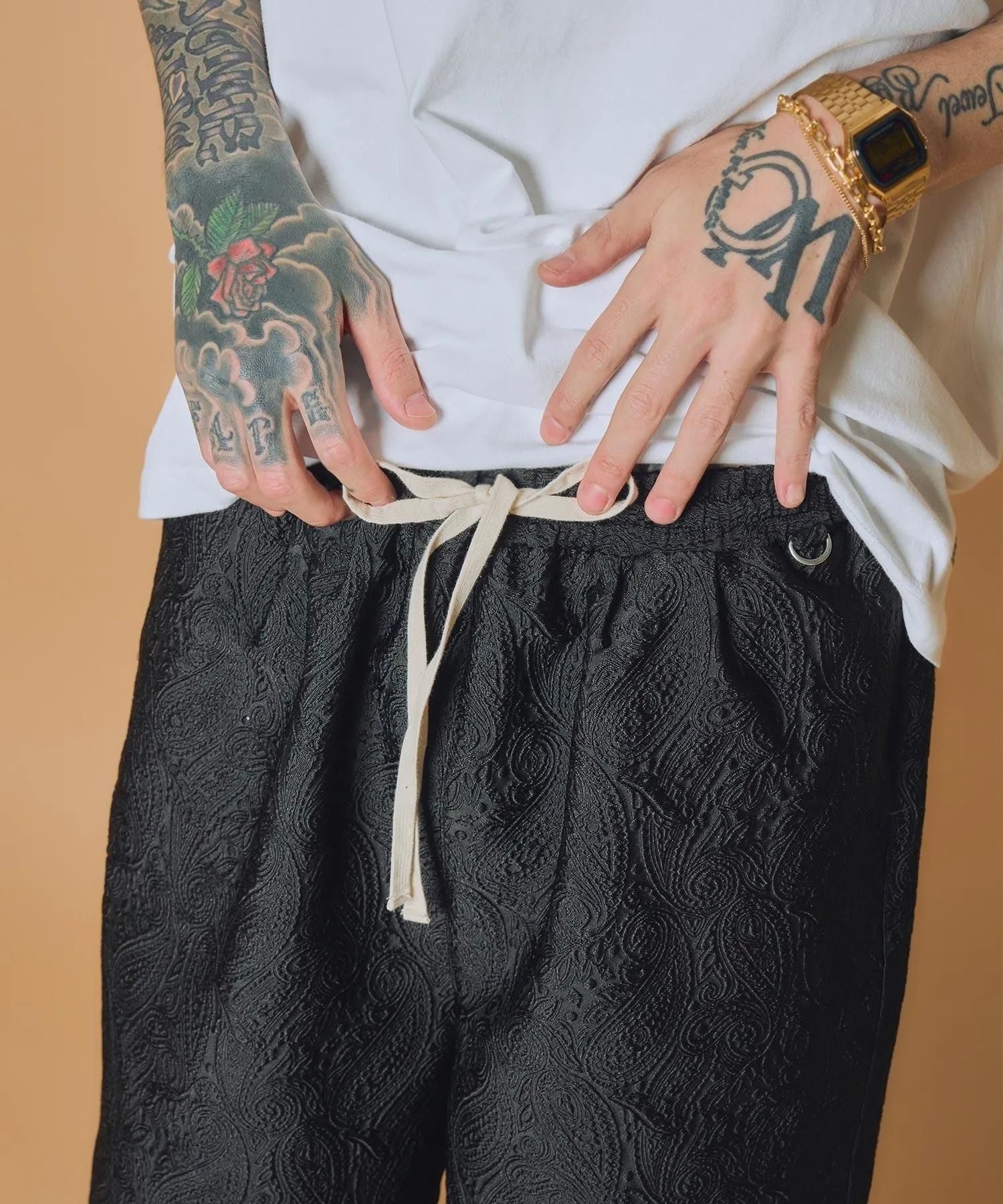 Jacquard paisley shorts