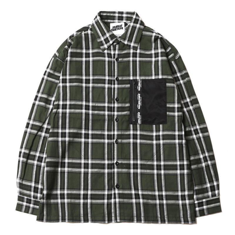 BLACK HEART CHECK-SHIRTS